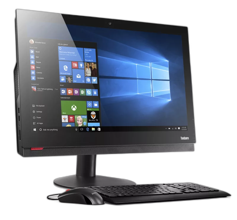Lenovo M910z AIO PC (ThinkCentre) -Intel Core i7-7700@3.0GHz | 8GB DDR4 Ram | 256Gb SSD | 24 inch Screen | Windows 11 Pro