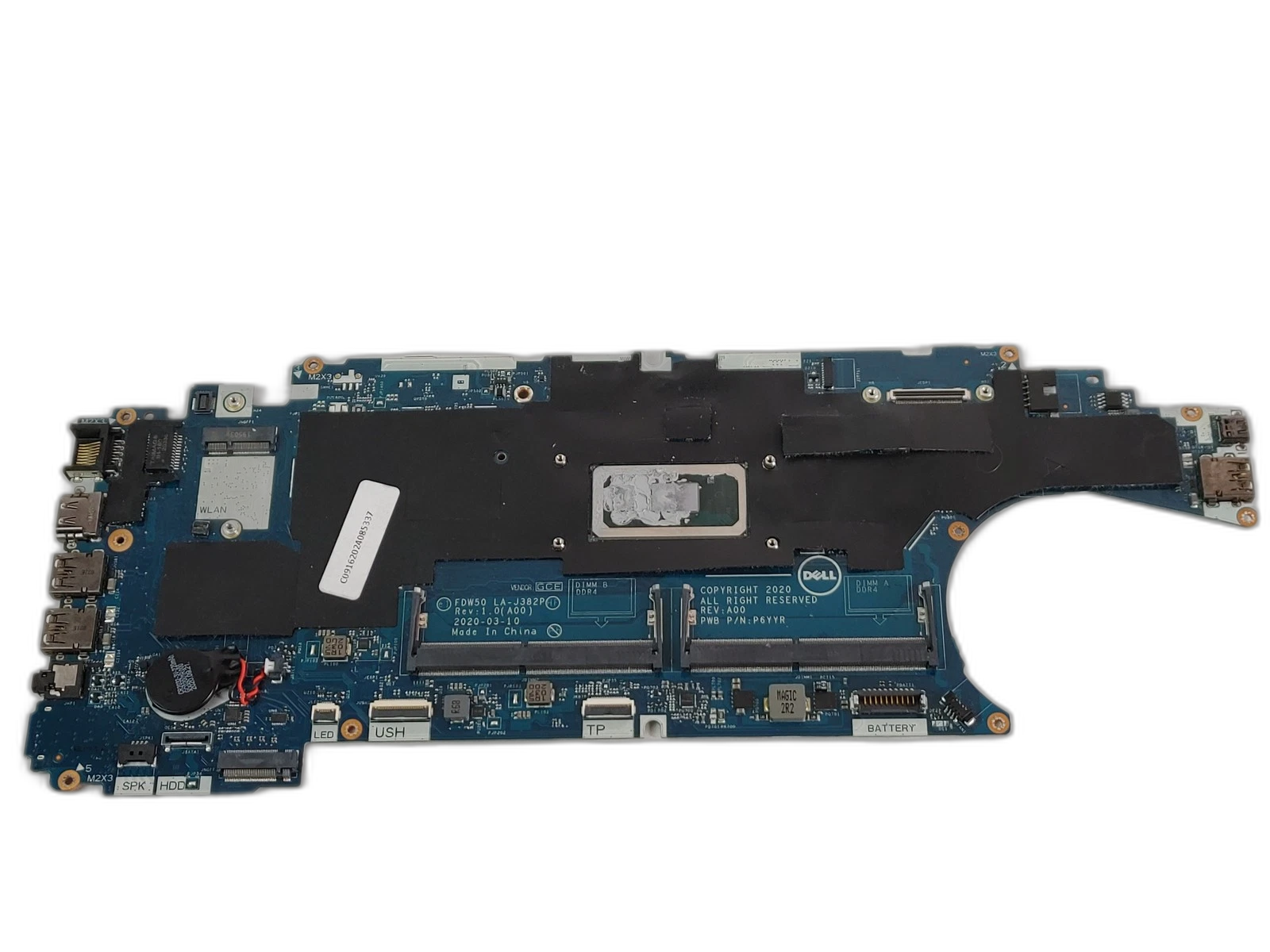 Dell Latitude 5510 Intel Core i7-10th Gen 1.6 GHz DDR4 Motherboard (Used)