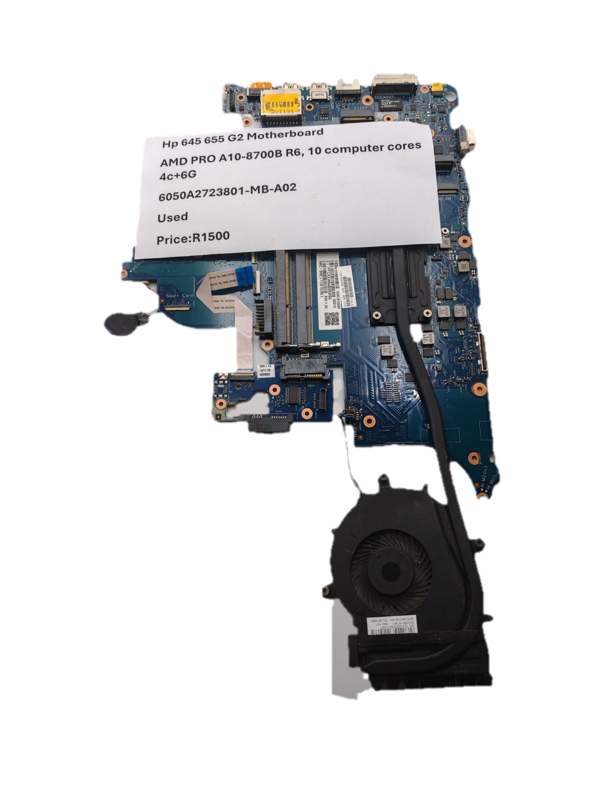 Hp 645 G2 655 G2 Motherboard CPU AMD Pro A10-8700B R6 (6050A2723801-MB-A02)