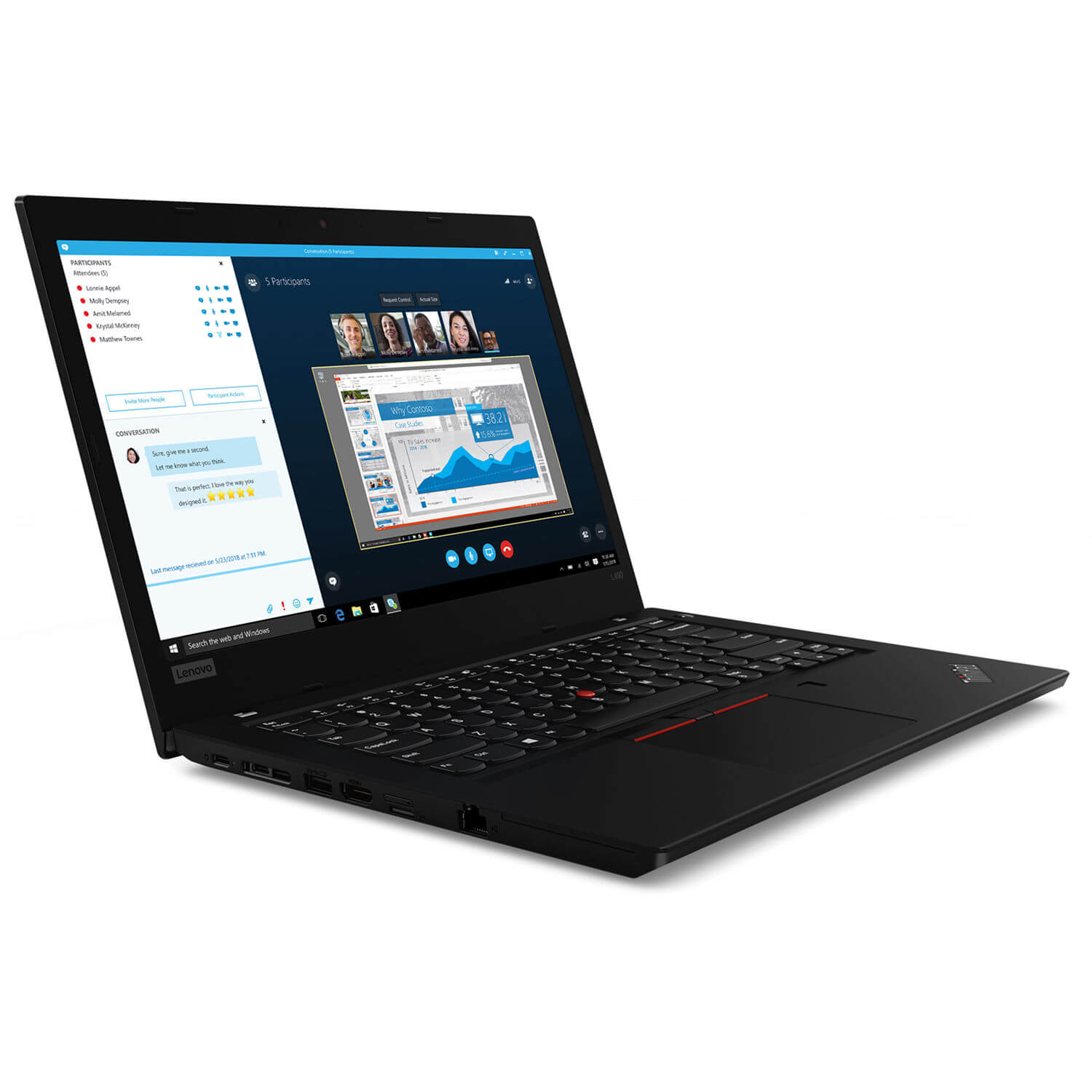 Lenovo ThinkPad L490 Notebook | Intel Core i7-8565U@1.80GHz | 8GB DDR4 Ram | 256GB NVME | 14″ LCD Display | Windows 11 Pro