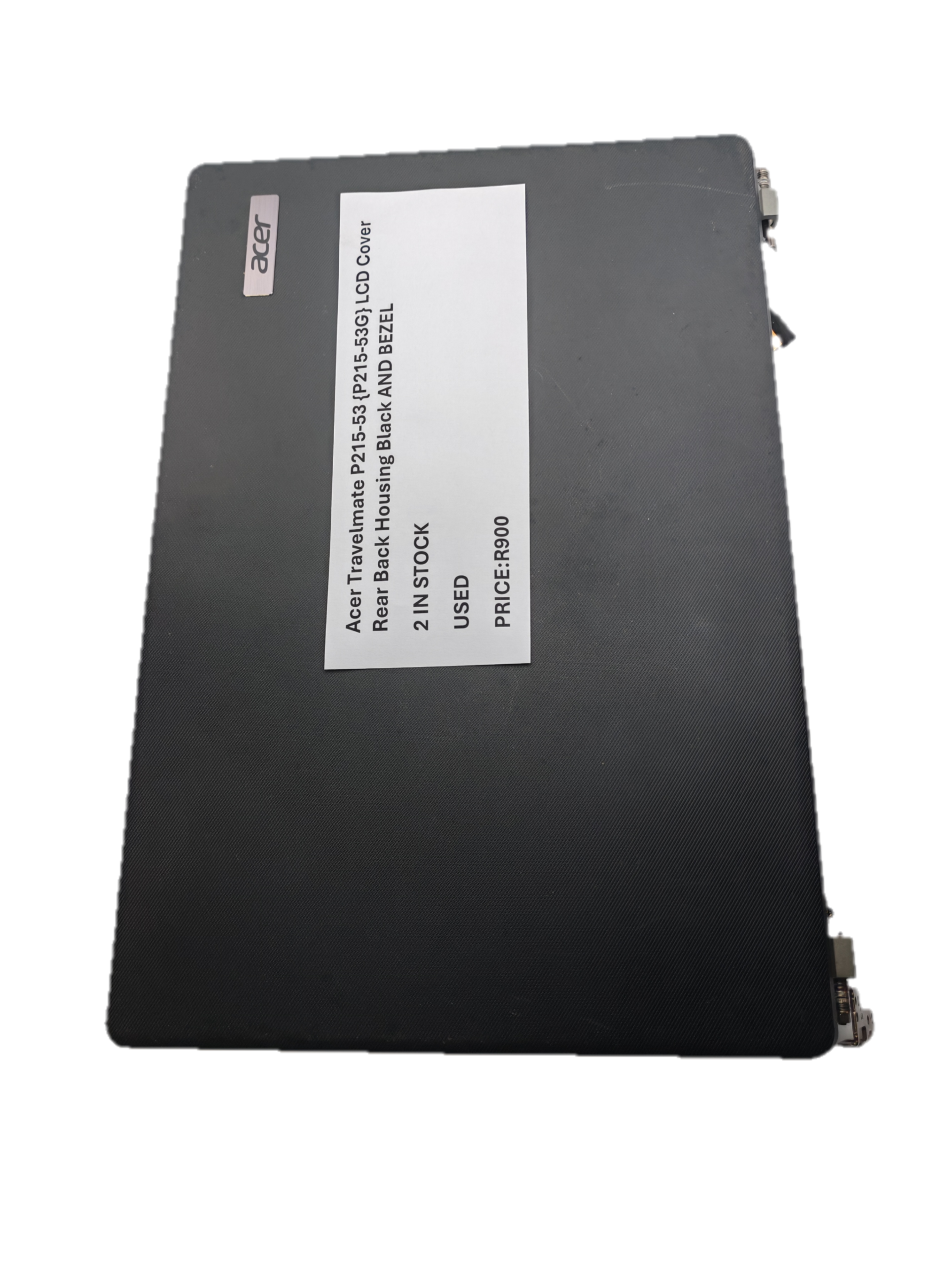 Acer Travelmate P215-53 {P215-53G} LCD Cover Rear Back Housing Black & Bezel